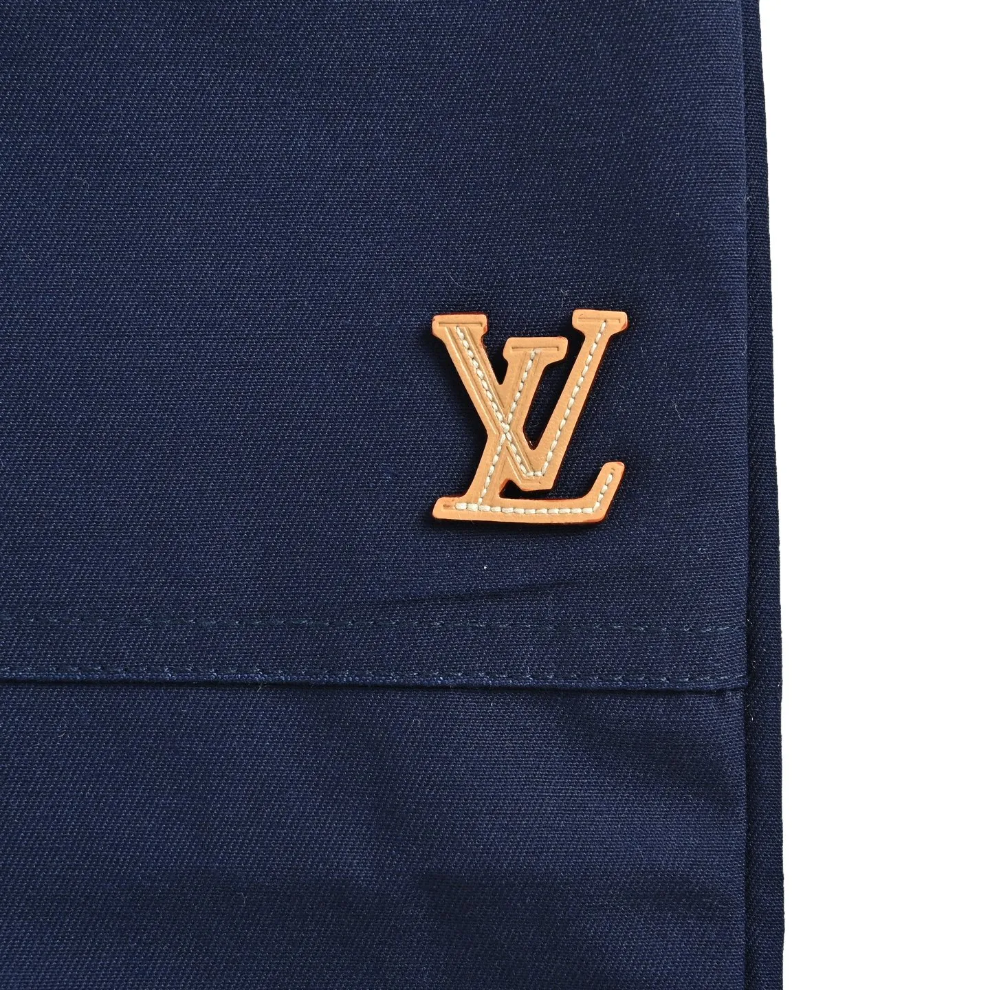 Louis Vuitton/Louis Vuitton LV logo indigo blue denim shorts